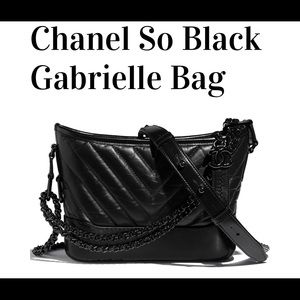 ❌SOLD❌ CHANEL So Black Gabrielle 🖤